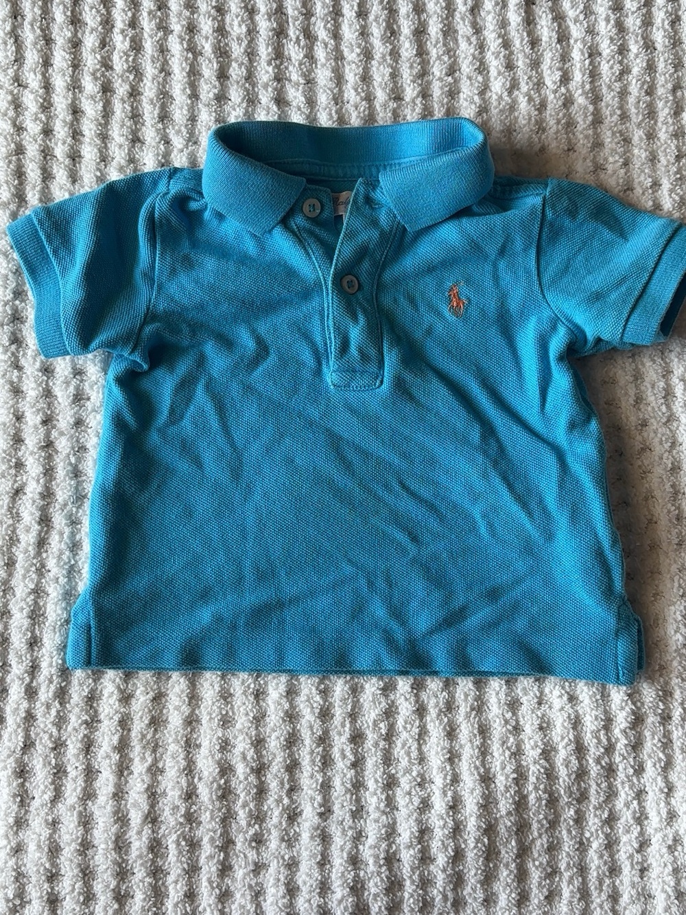 Polo by Ralph Lauren Boys Blue Turquoise Short Sleeve Polo